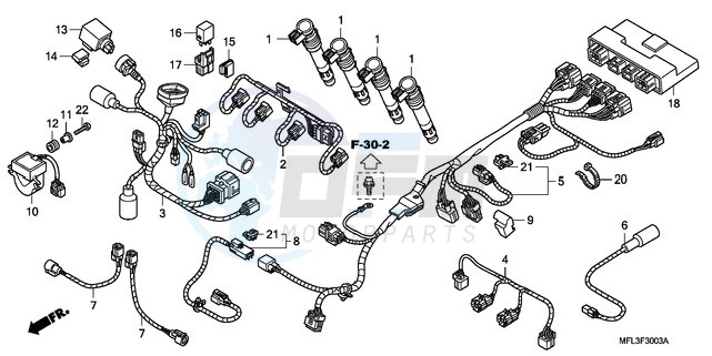 SUB HARNESS (CBR1000RA) blueprint