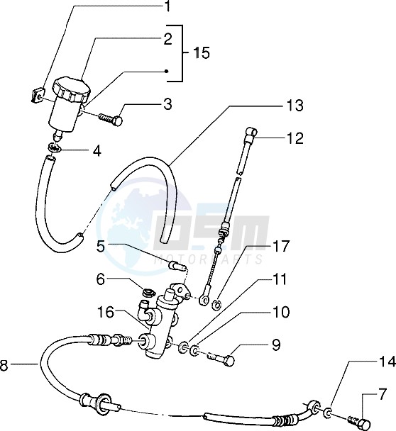 Front brake cylinder blueprint