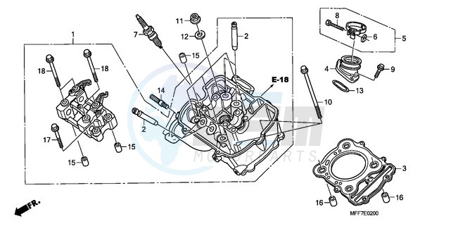 FRONT CYLINDER HEAD image