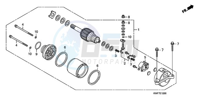 STARTING MOTOR image