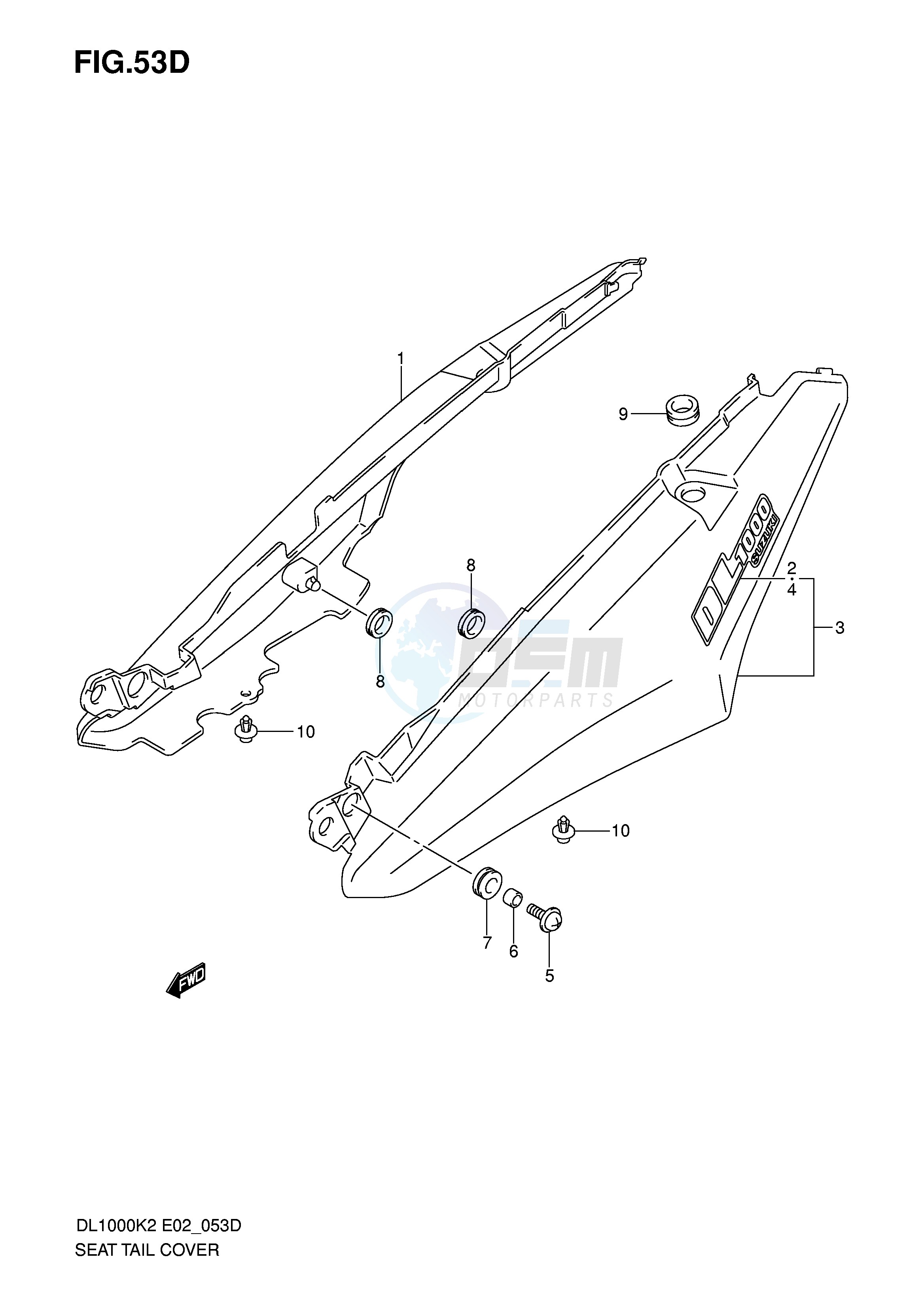 SEAT TAIL COVER (MODEL K6) image