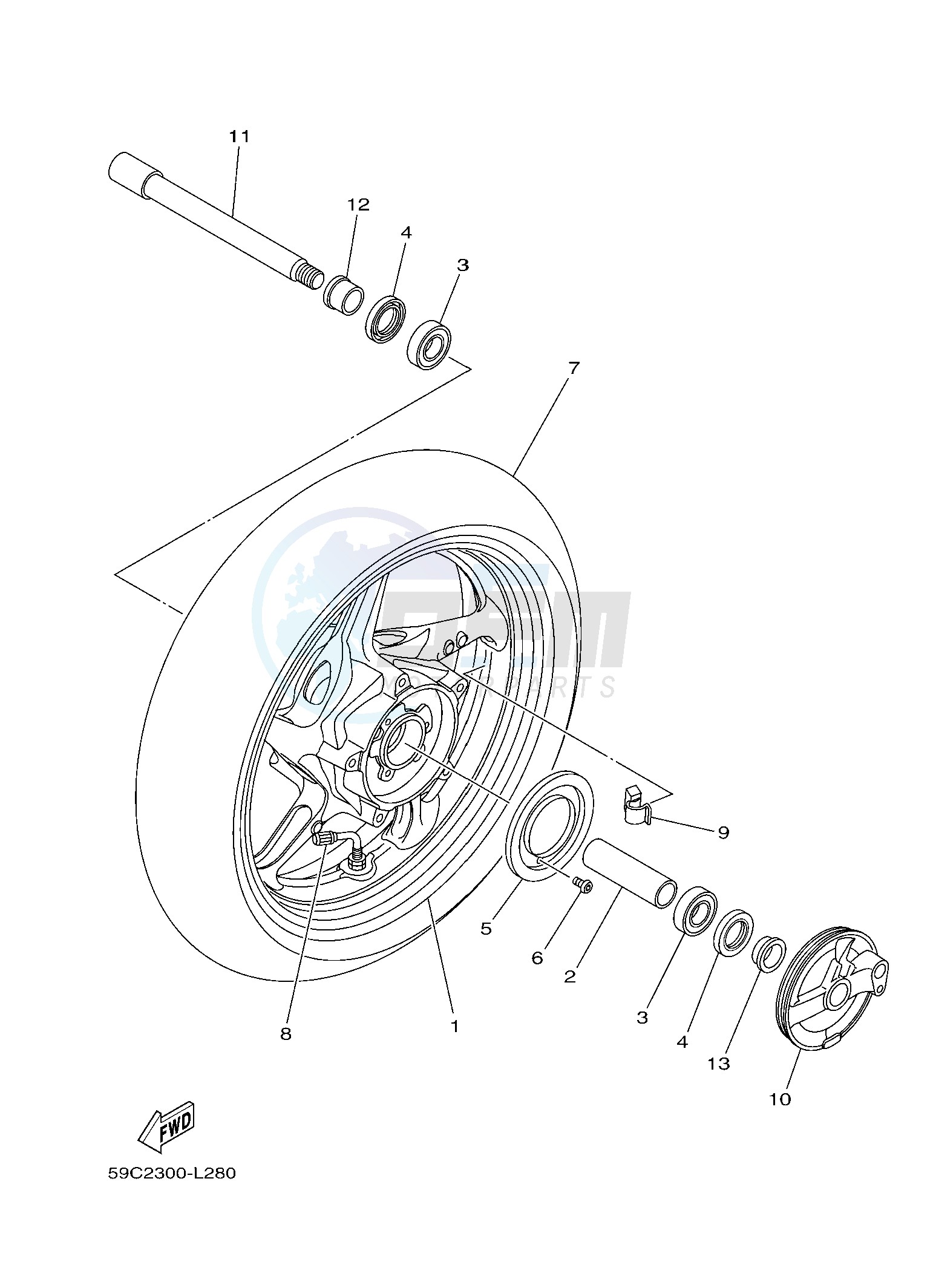 FRONT WHEEL image