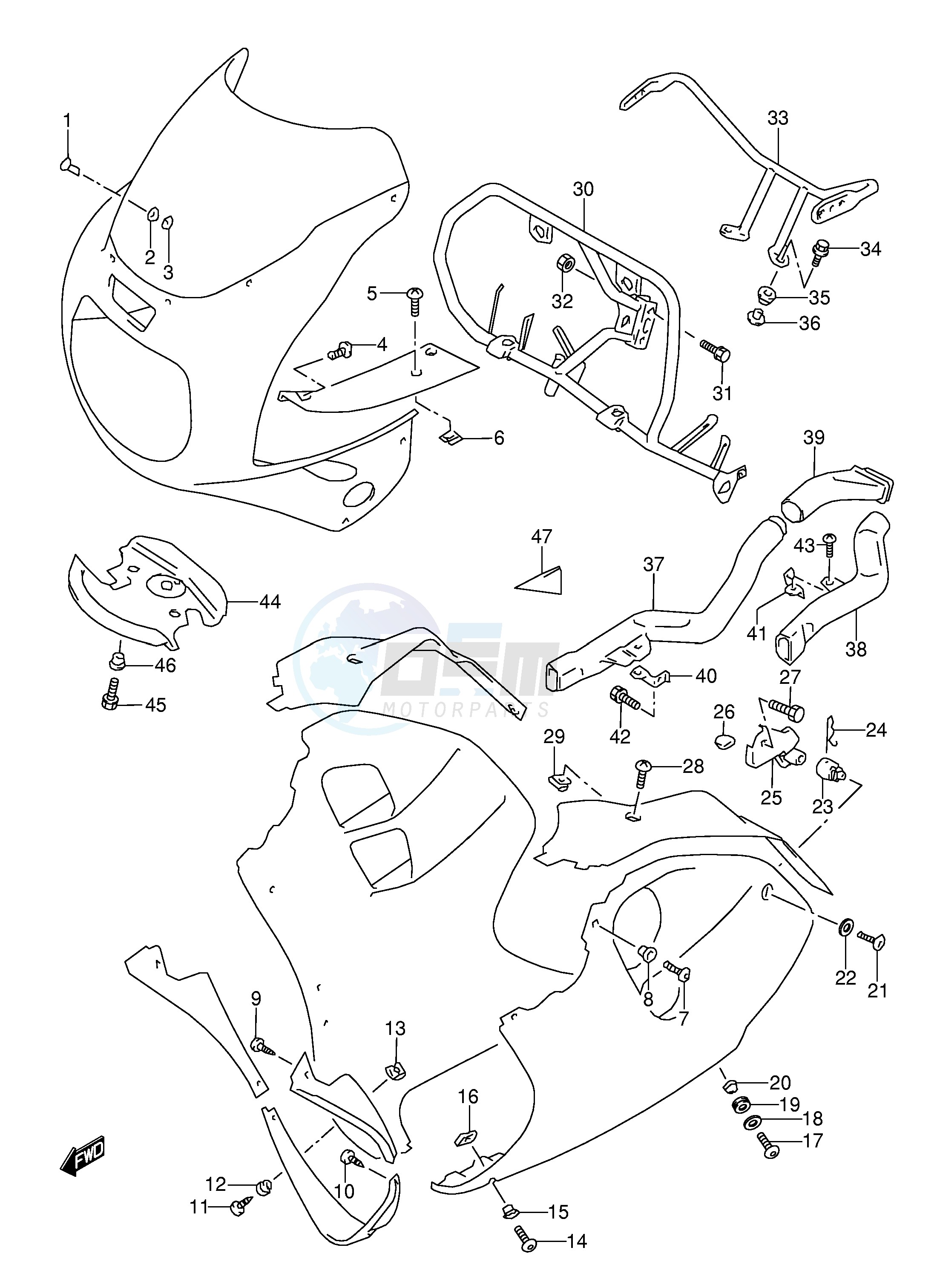 INSTALLATION PARTS (MODEL P R) image