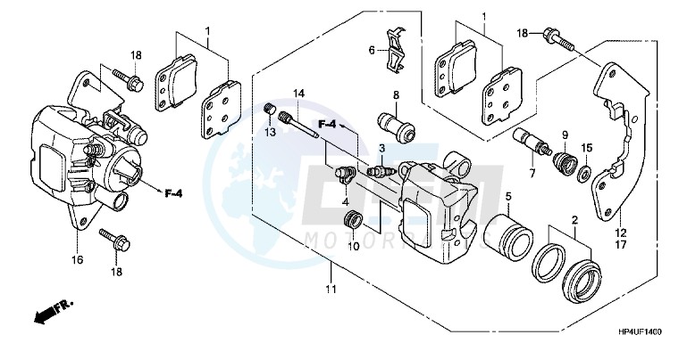 FRONT BRAKE CALIPER image