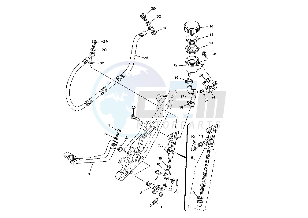 REAR MASTER CYLINDER image