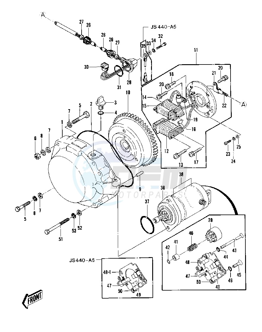 GENERATOR_STARTER MOTOR -- 79-81 A3_A4_A4A_A5- - blueprint