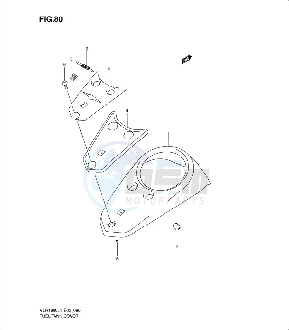 FUEL TANK COVER (VLR1800L1 E19) blueprint