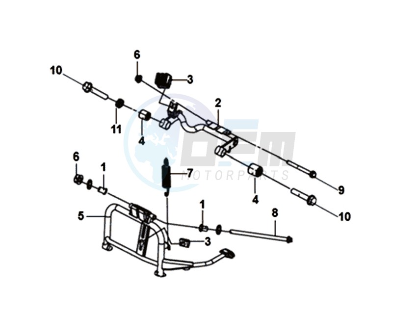 MIDDLE STAND - MOTOR STAND blueprint