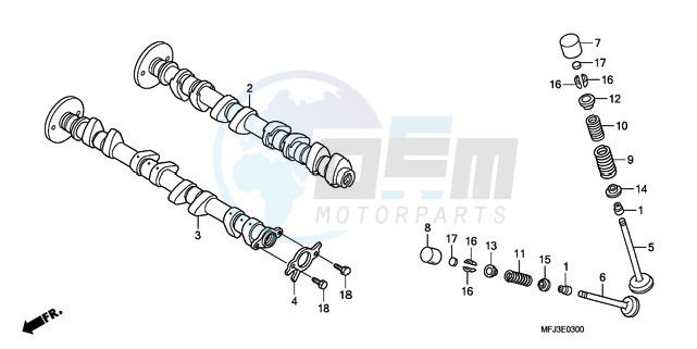 CAMSHAFT/VALVE blueprint