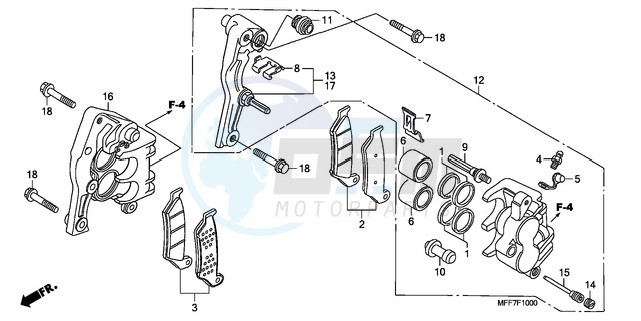 FRONT BRAKE CALIPER image