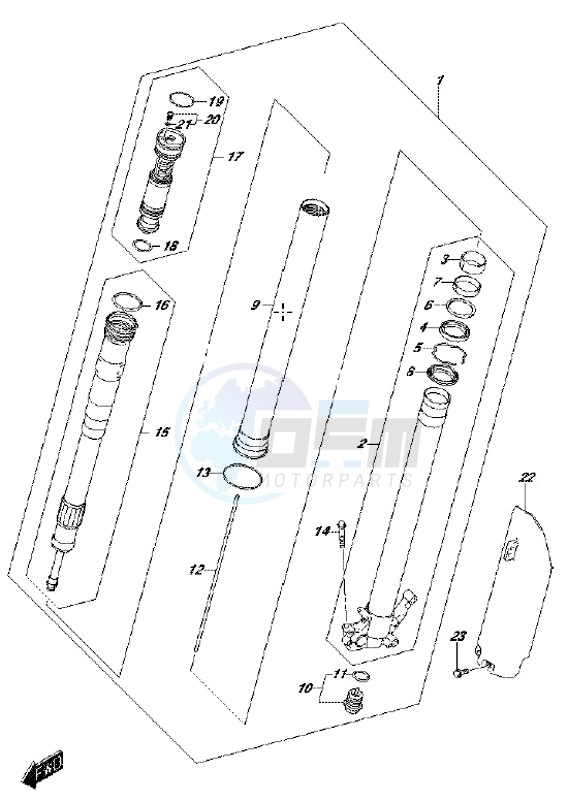 LH FRONT FORK DAMPER image