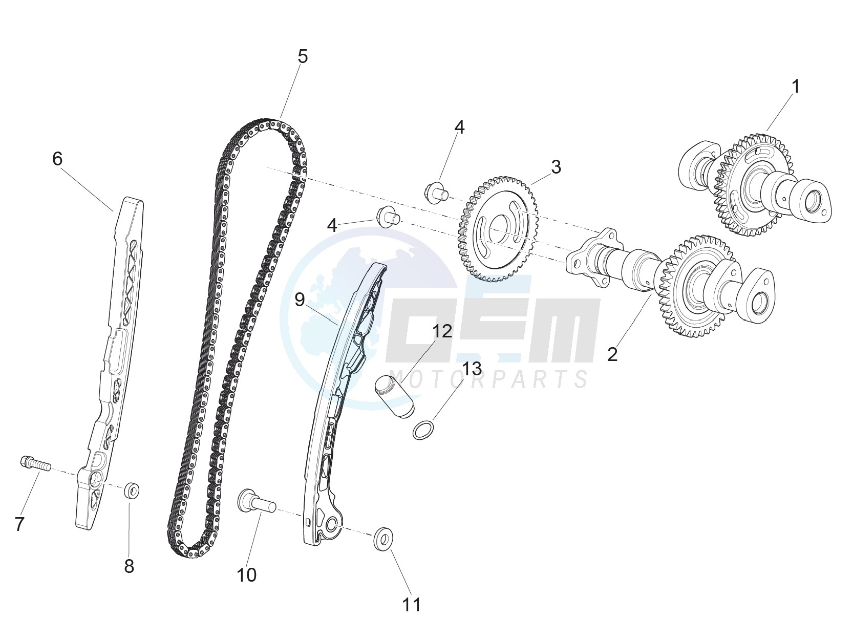 Rear cylinder timing system image