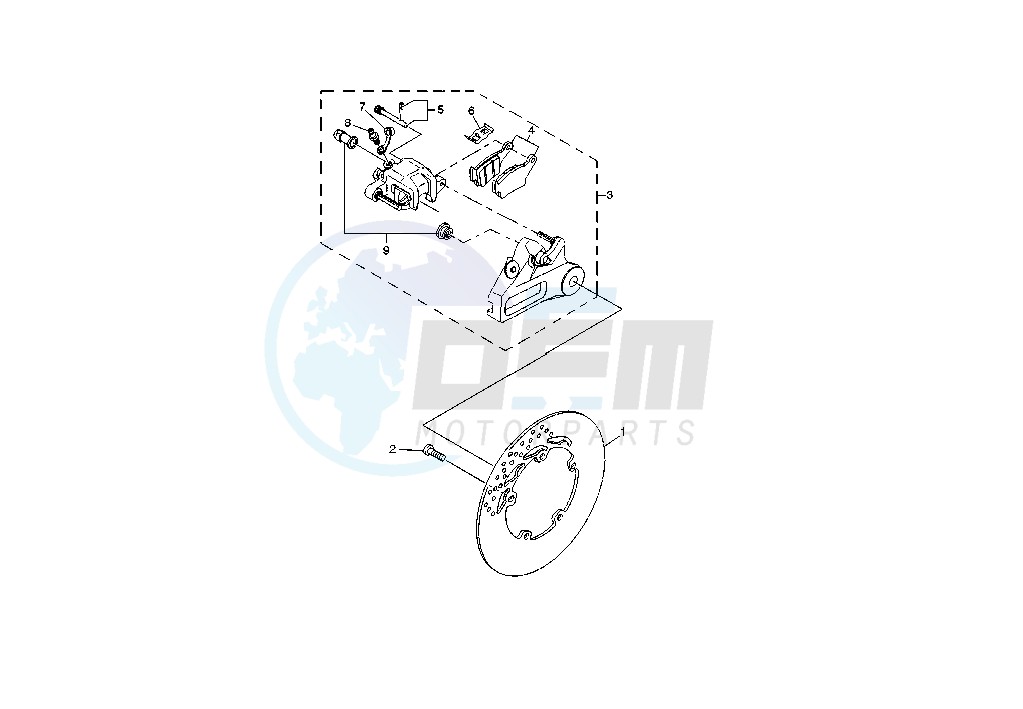 REAR BRAKE CALIPER image