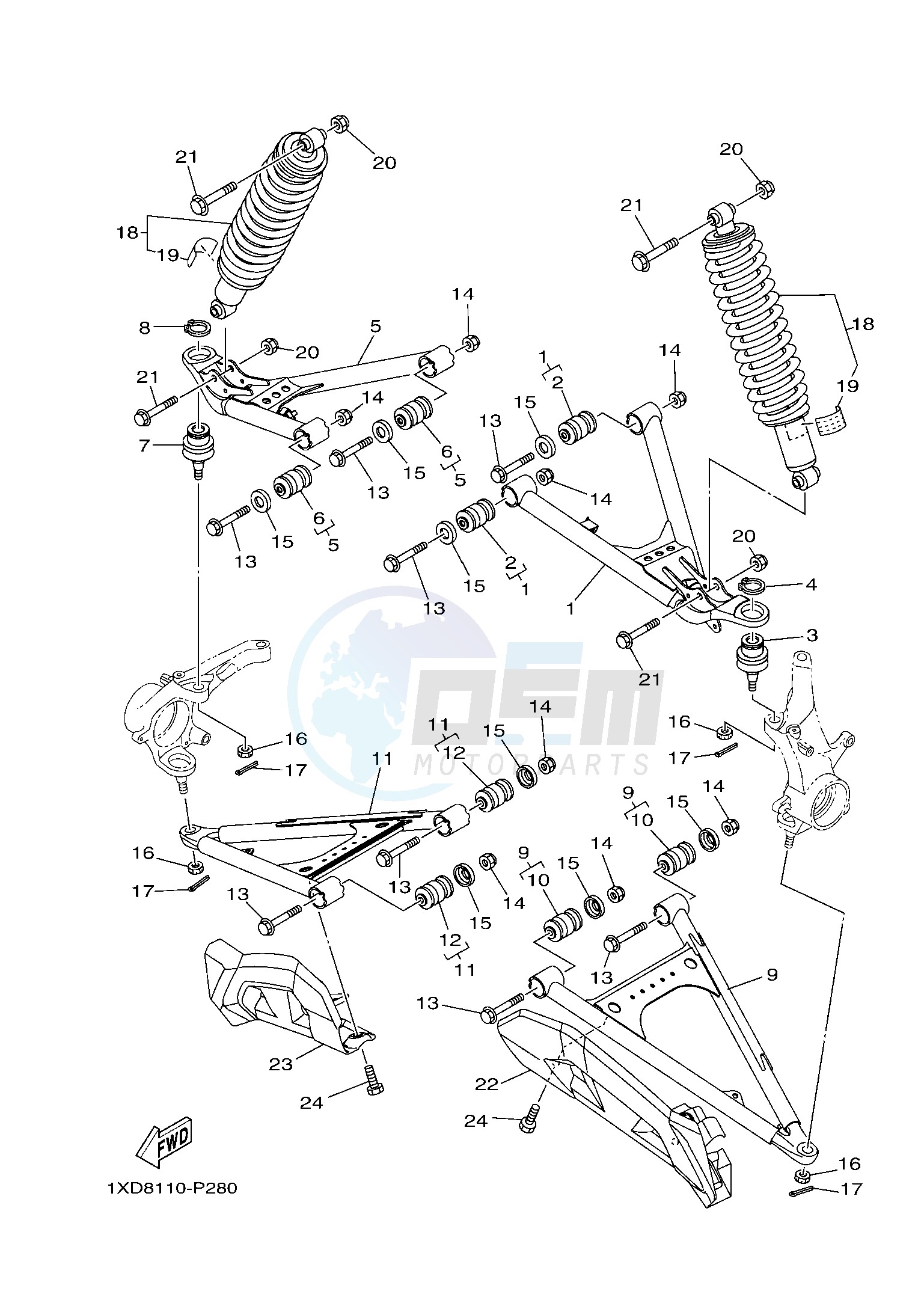 FRONT SUSPENSION & WHEEL image