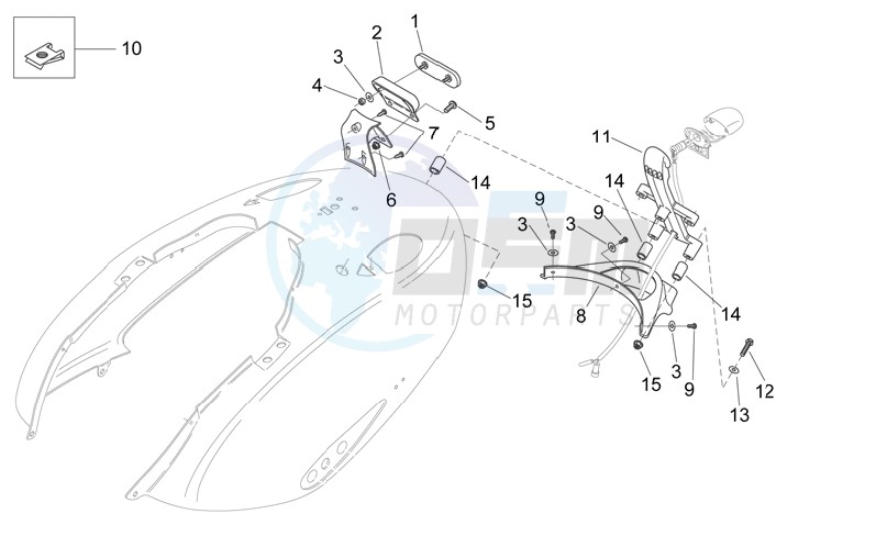 Rear body - Plate holder image