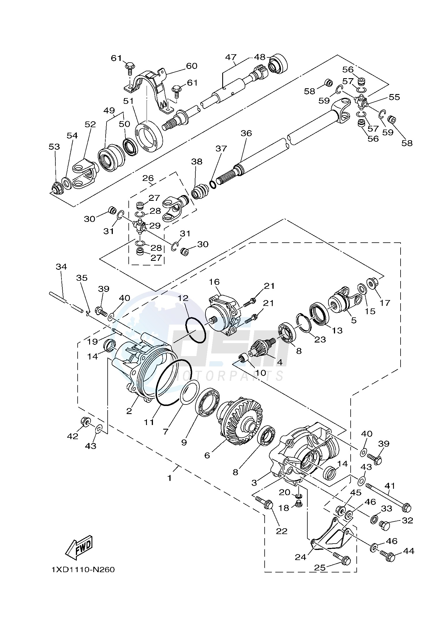 FRONT DIFFERENTIAL blueprint