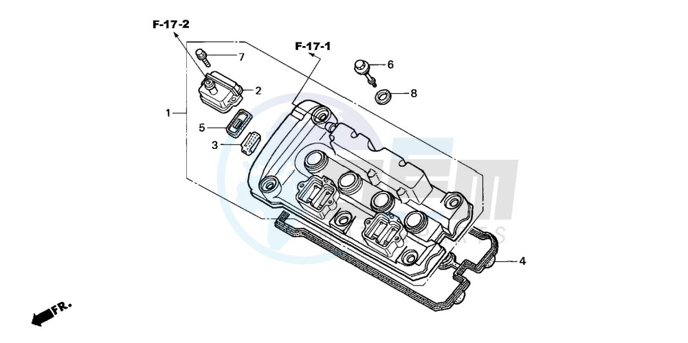 CYLINDER HEAD COVER (CB600F3/4/5/6) image