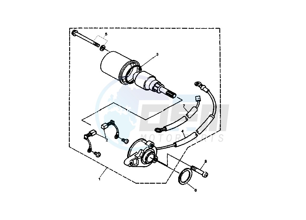 STARTING MOTOR image