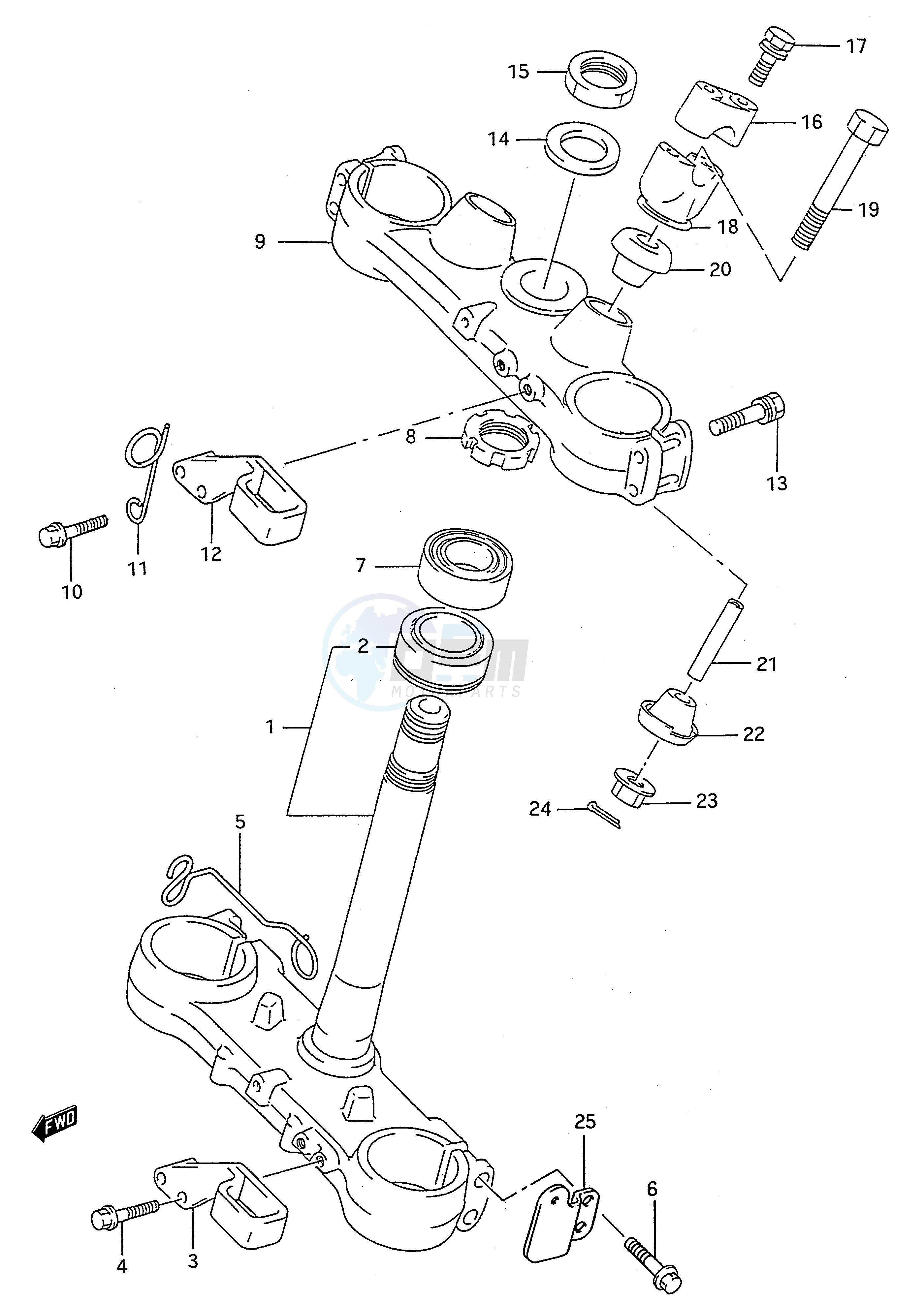 STEERING STEM (MODEL P R) image