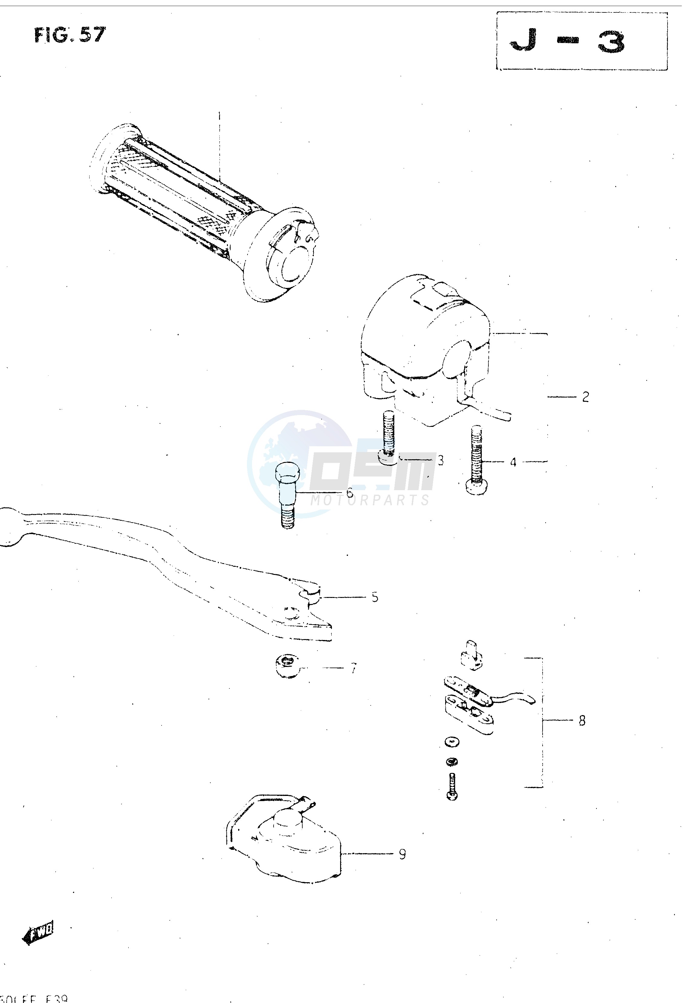 RIGHT HANDLE SWITCH (GSX500ESE ESF) blueprint