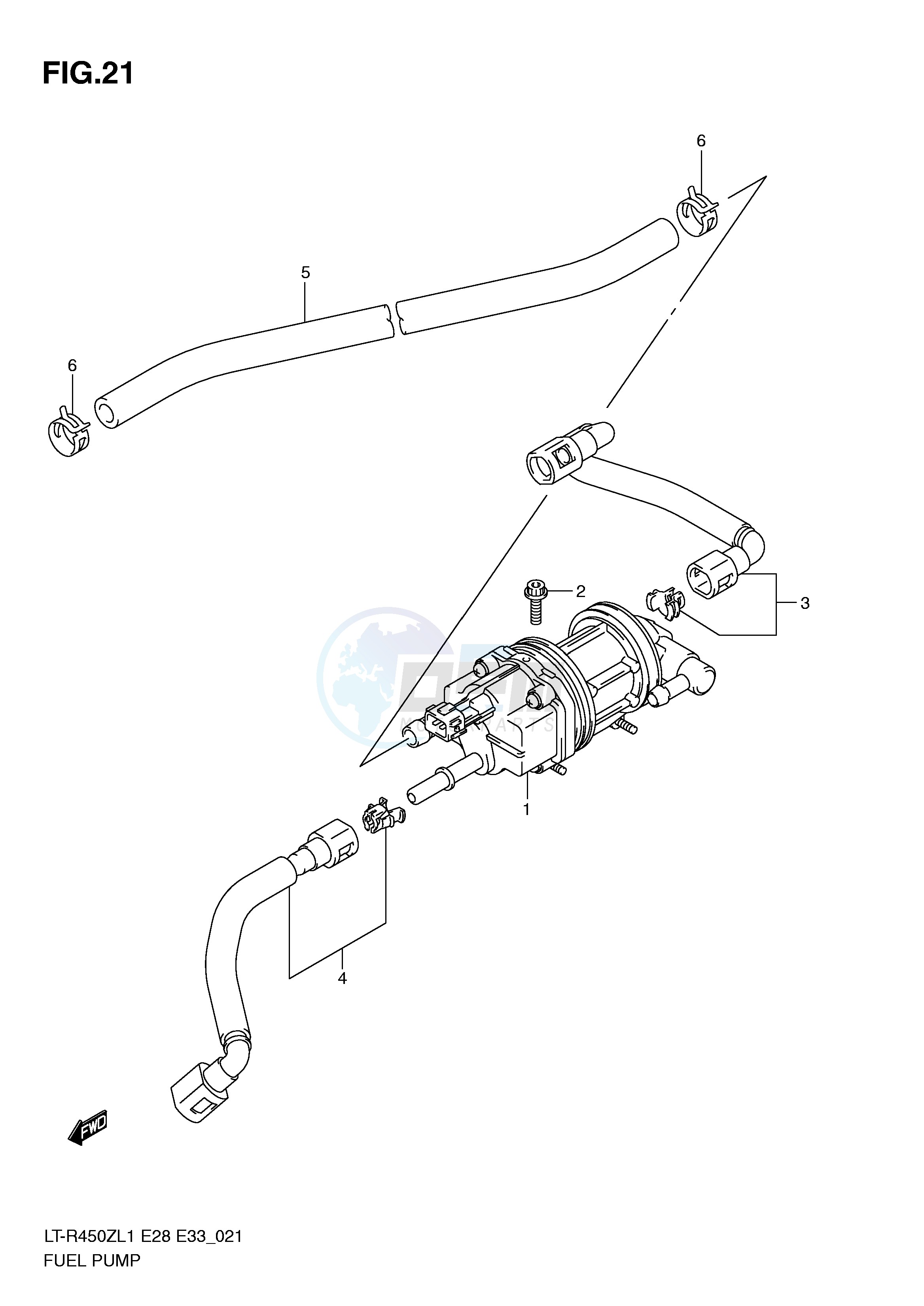 FUEL PUMP (LT-R450ZL1 E33) blueprint