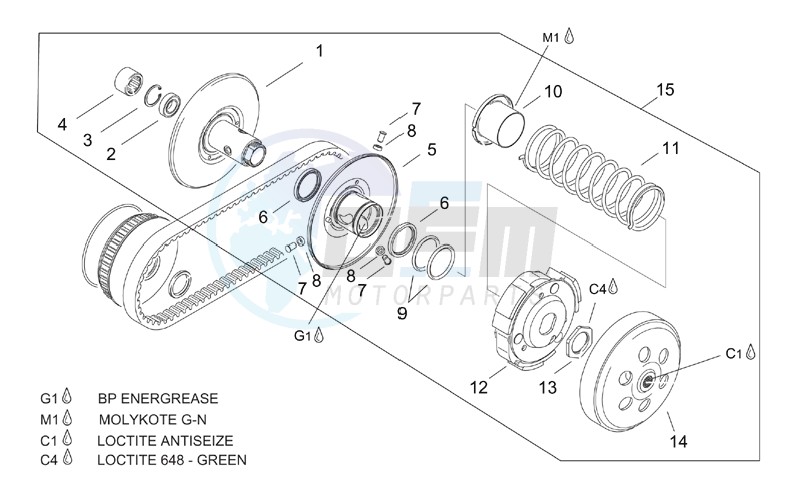 Pulley assy. driven image