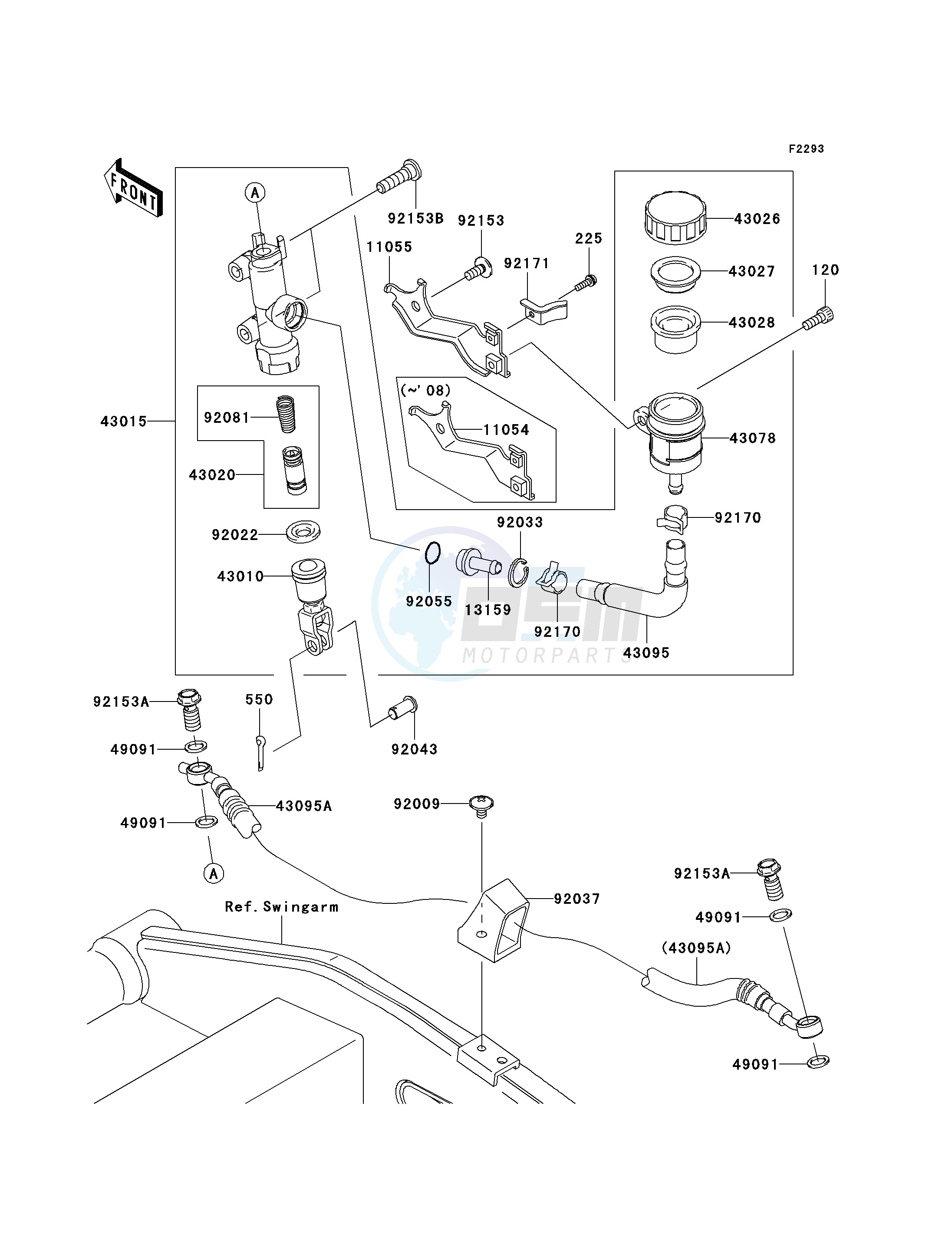 REAR MASTER CYLINDER blueprint