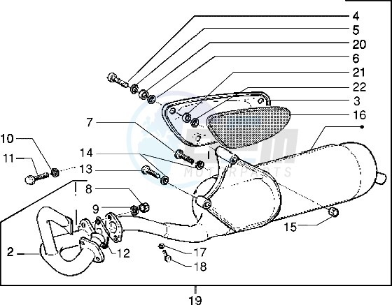 Catalytic silencer (Vehicle with rear drum brake) image