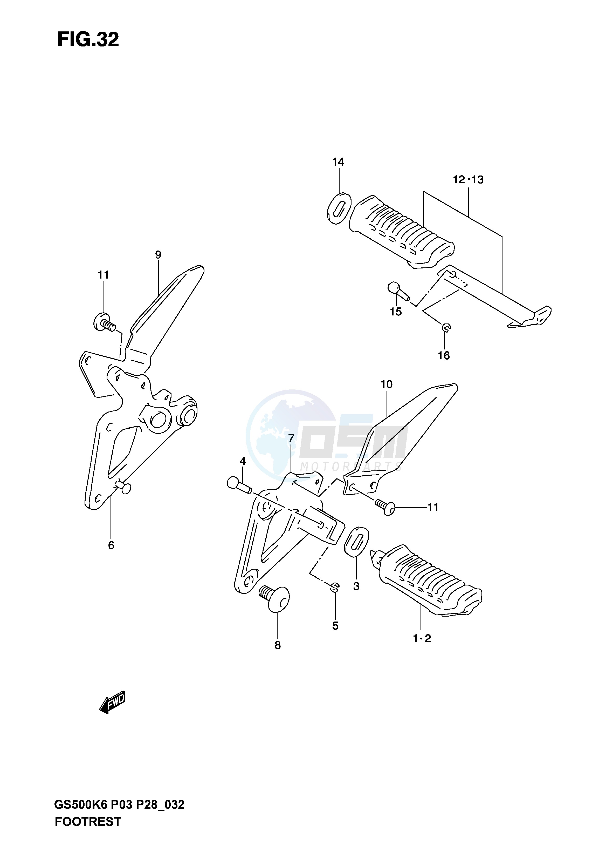 FOOTREST blueprint