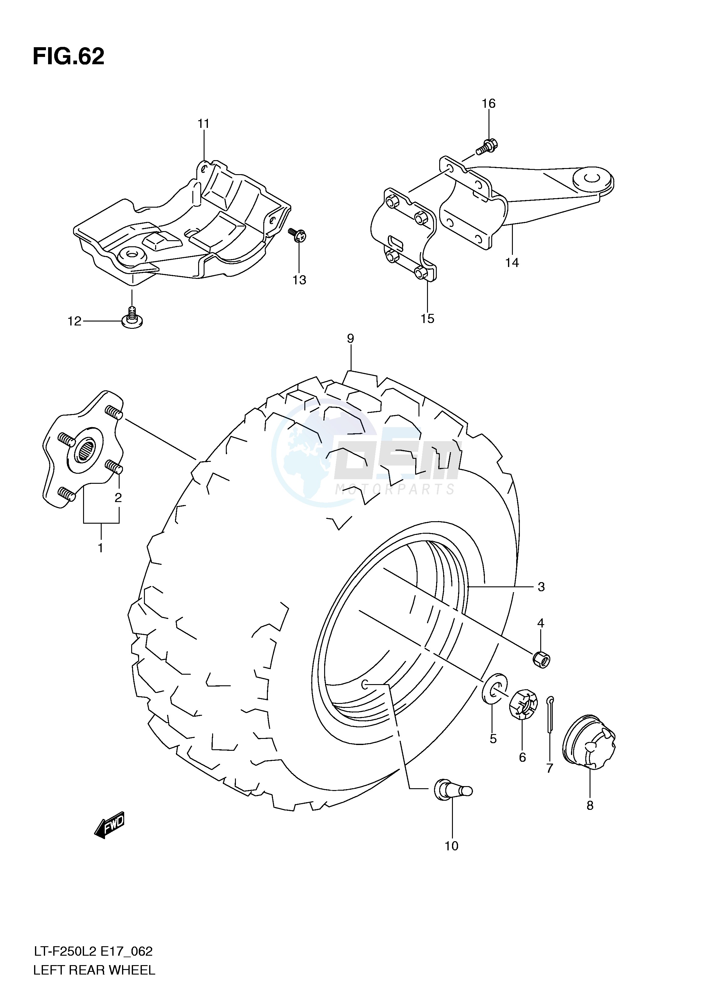 LEFT REAR WHEEL image