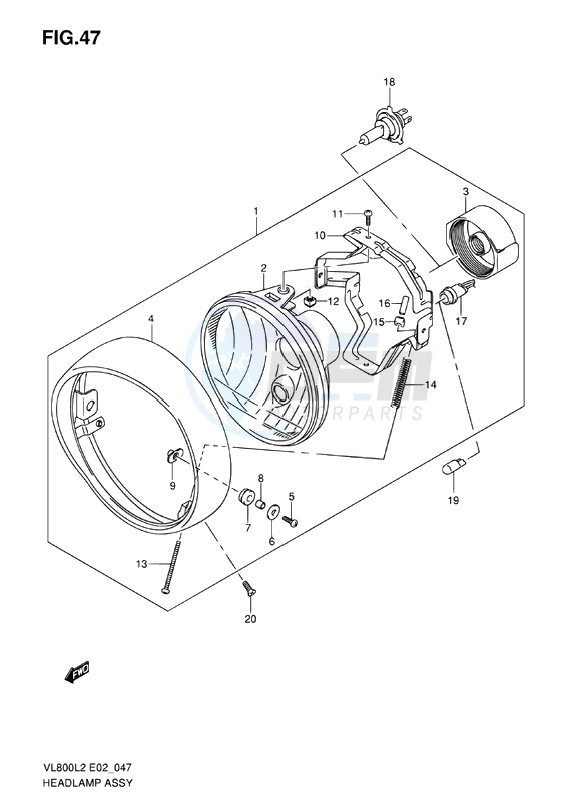 HEADLAMP ASSY image