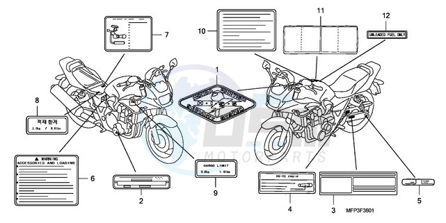 CAUTION LABEL (CB1300S/CB 1300SA) image