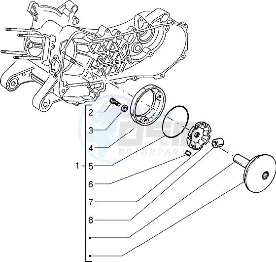 Driving half pulley image