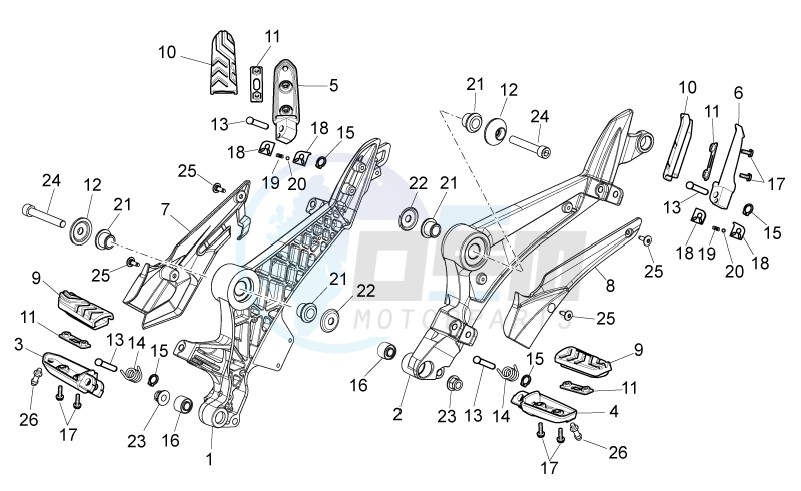 Foot rests blueprint