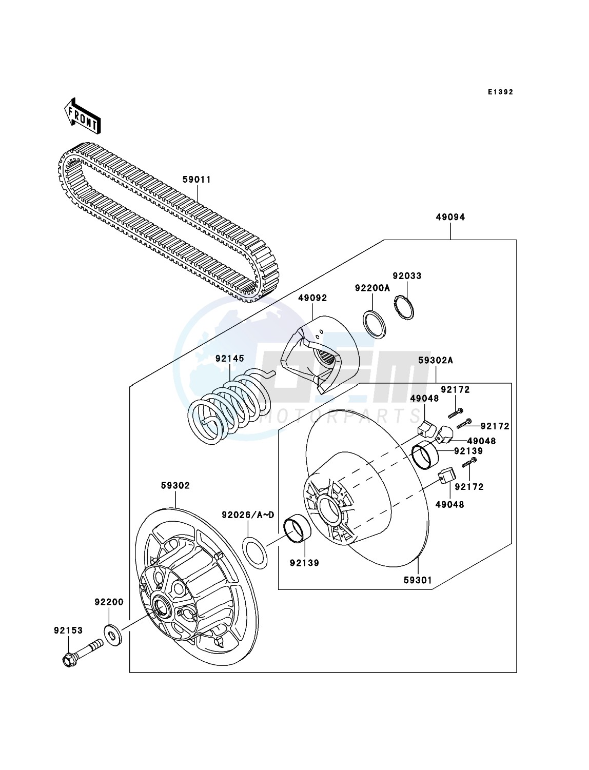 Driven Converter/Drive Belt blueprint