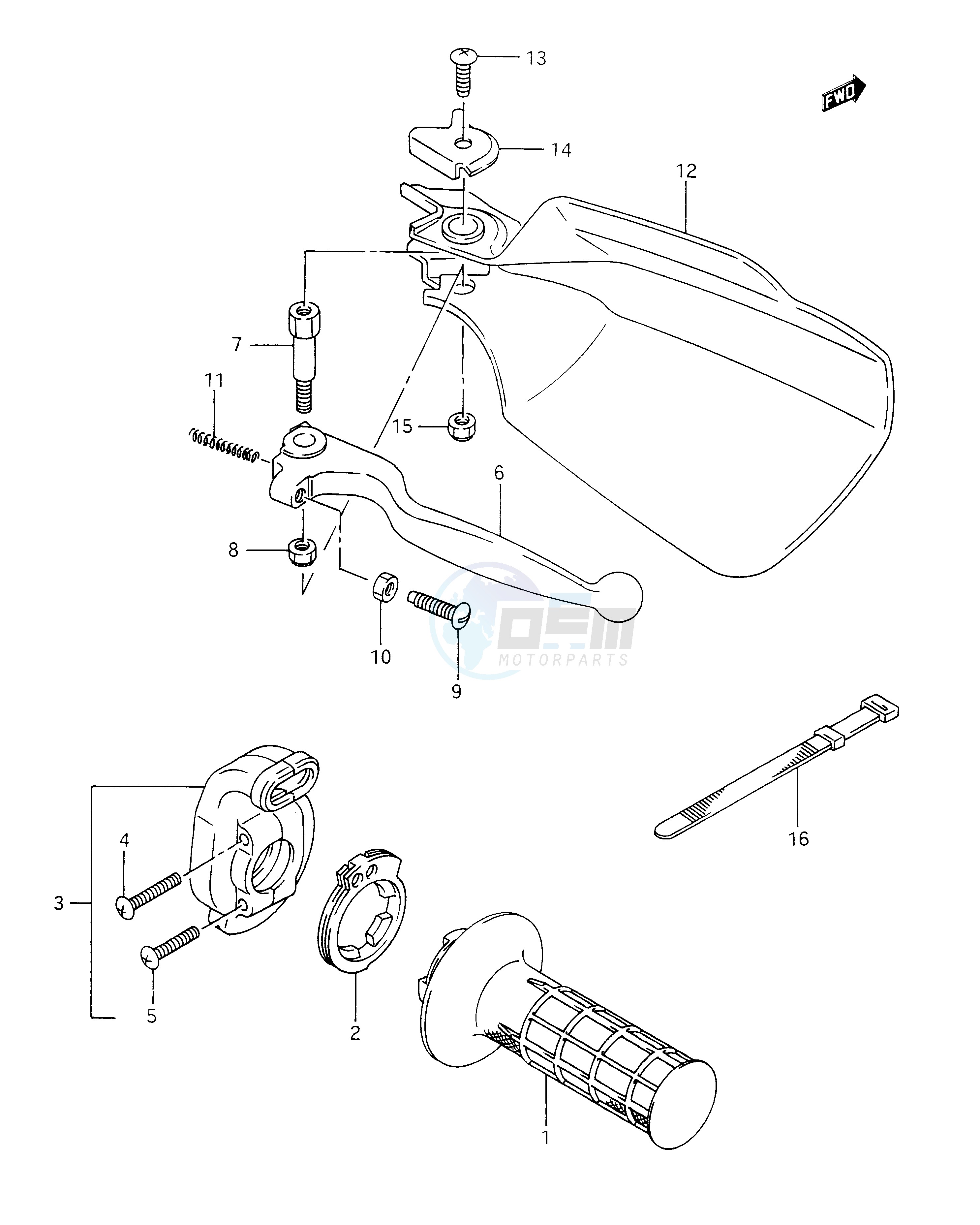 RIGHT KNUCKLE COVER blueprint