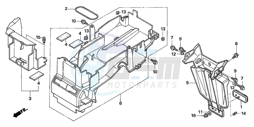 REAR FENDER (CB1300A/SA) image