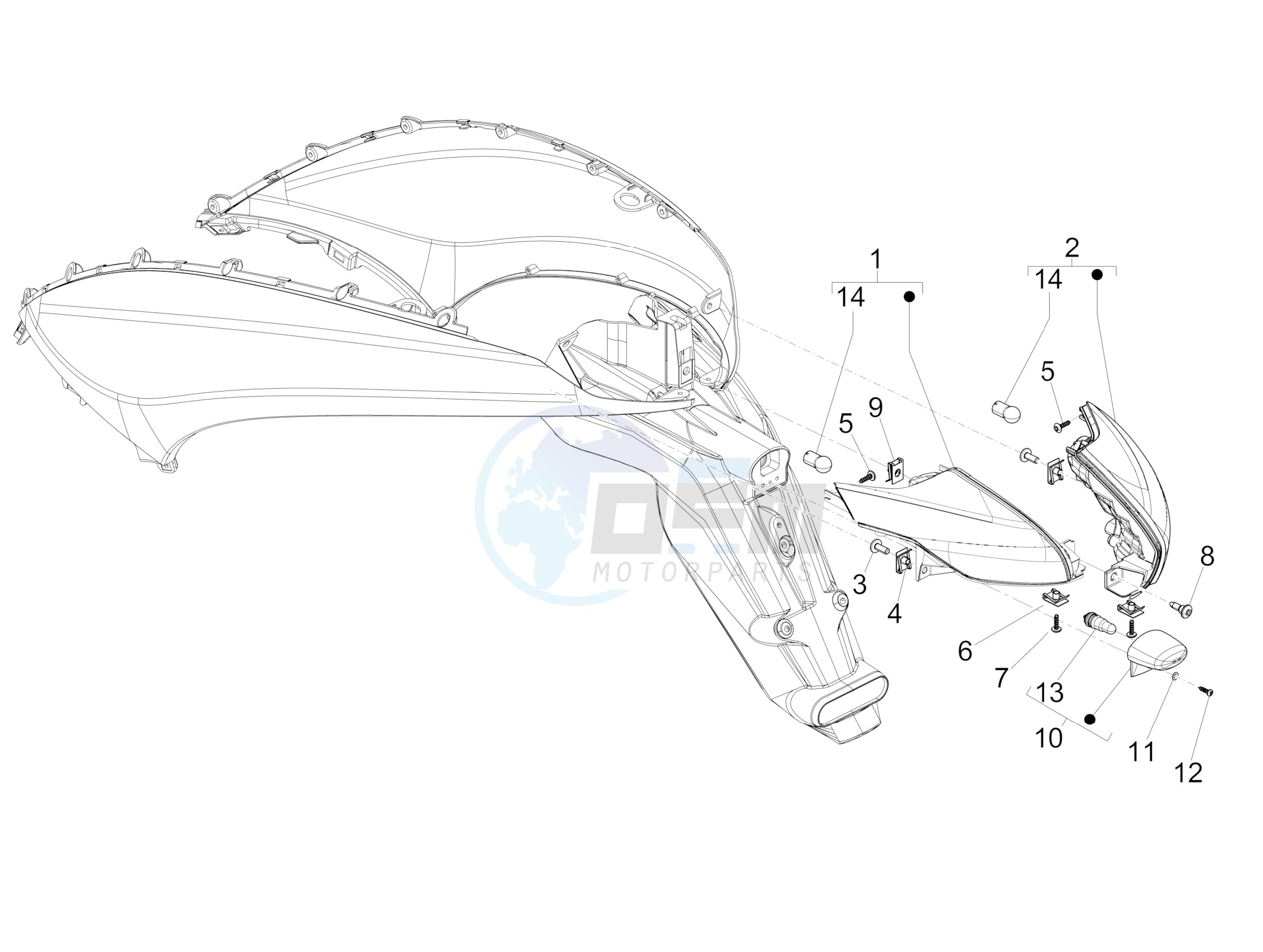 Rear headlamps - Turn signal lamps image