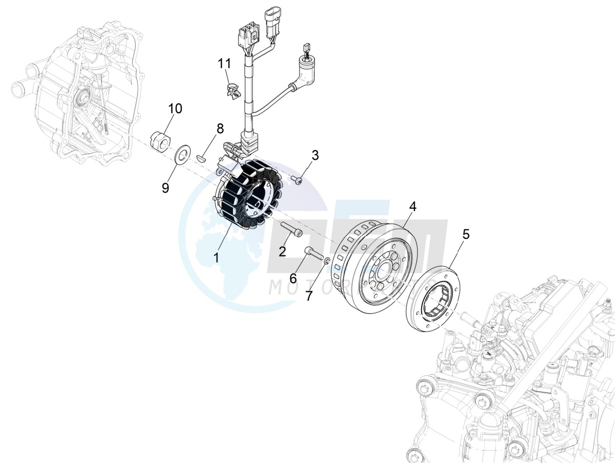 Flywheel magneto blueprint