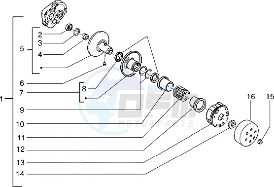 Driven pulley image