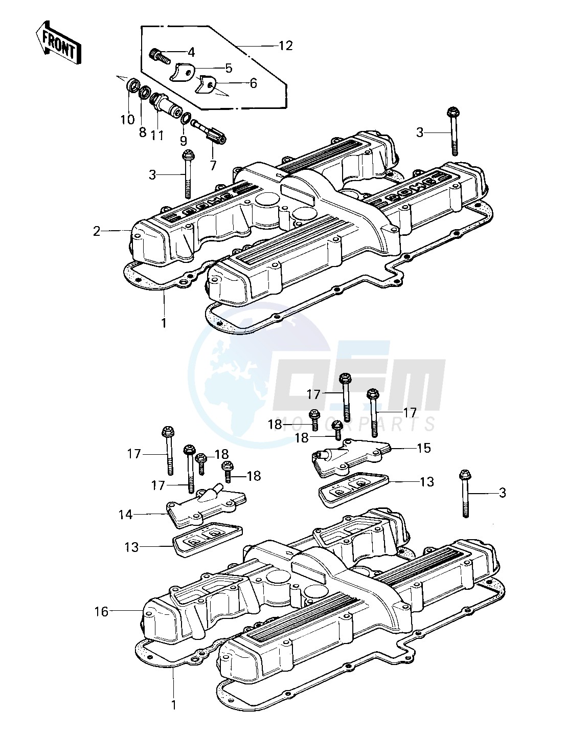 CYLINDER HEAD COVER -- 80 KZY 50-E1- - blueprint