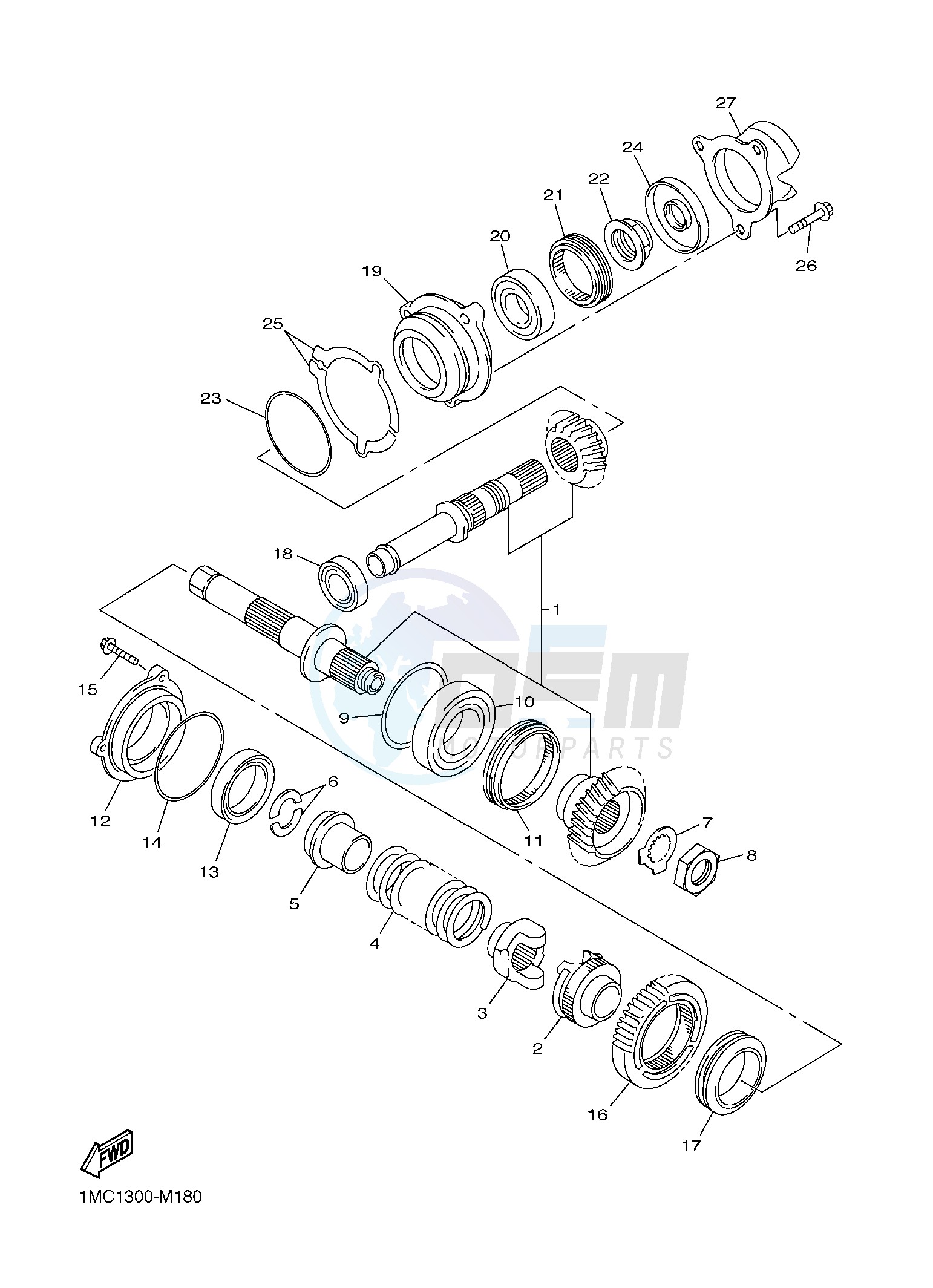 MIDDLE DRIVE GEAR image