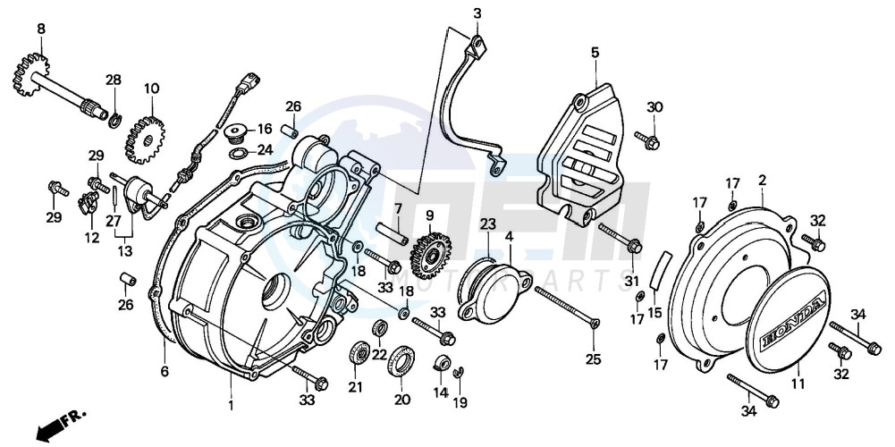 LEFT CRANKCASE COVER image