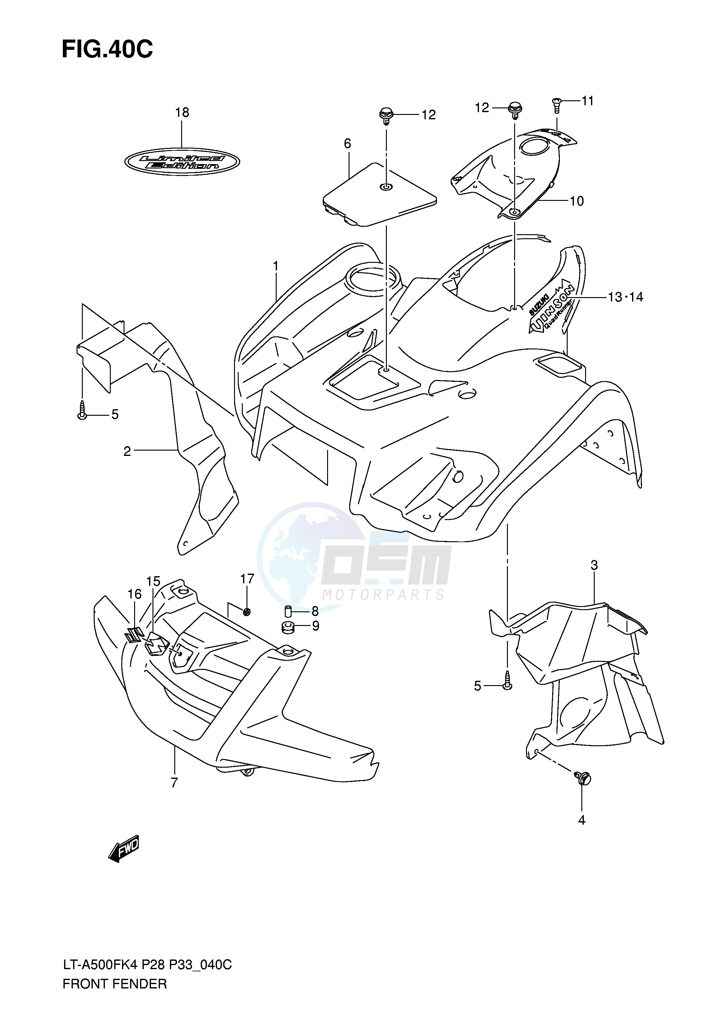 FRONT FENDER (MODEL K7) image