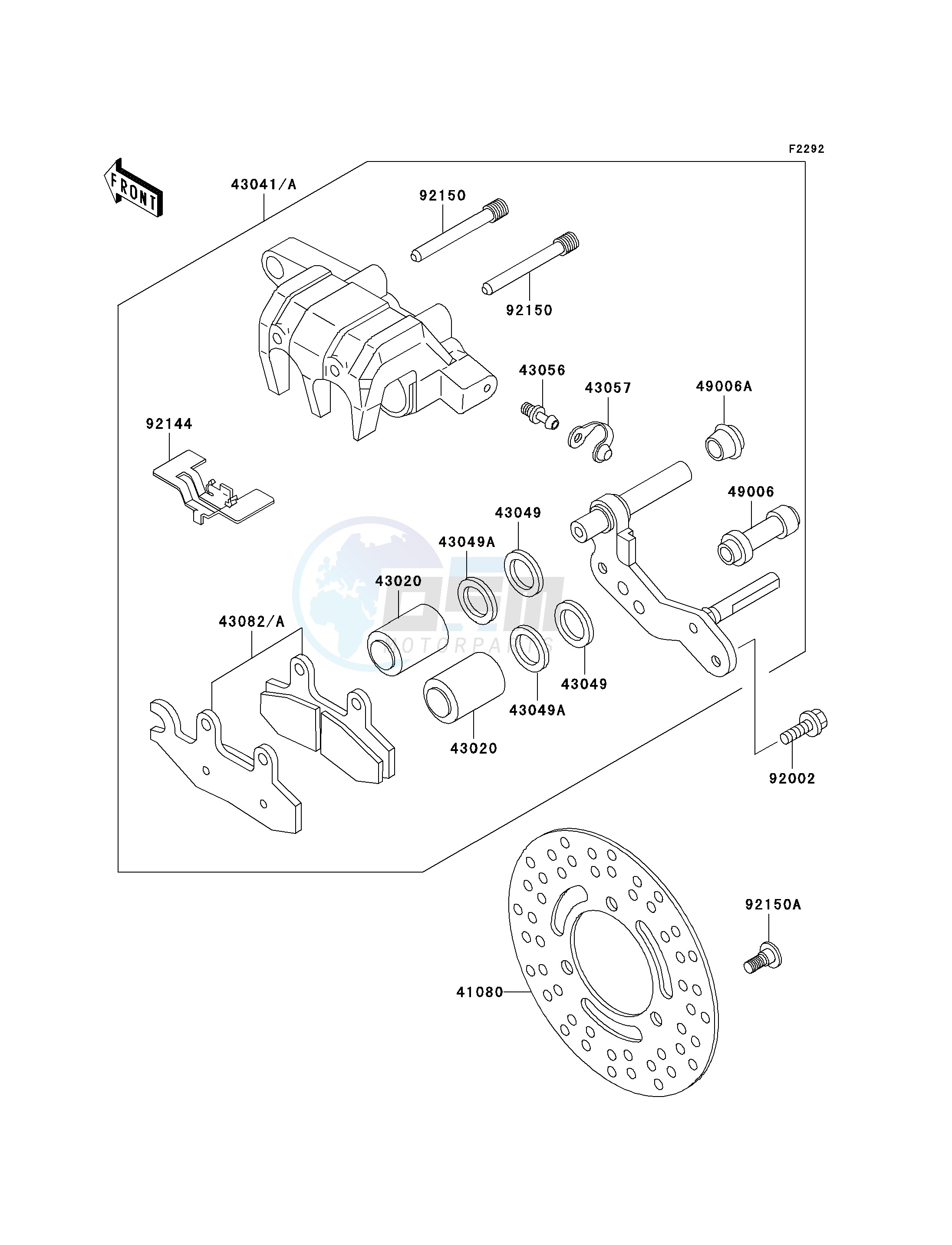 FRONT BRAKE blueprint