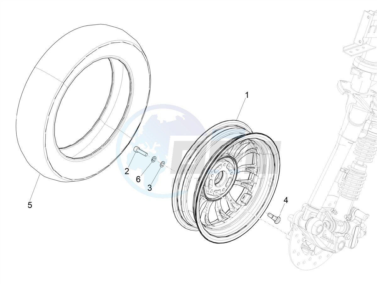 Front wheel image