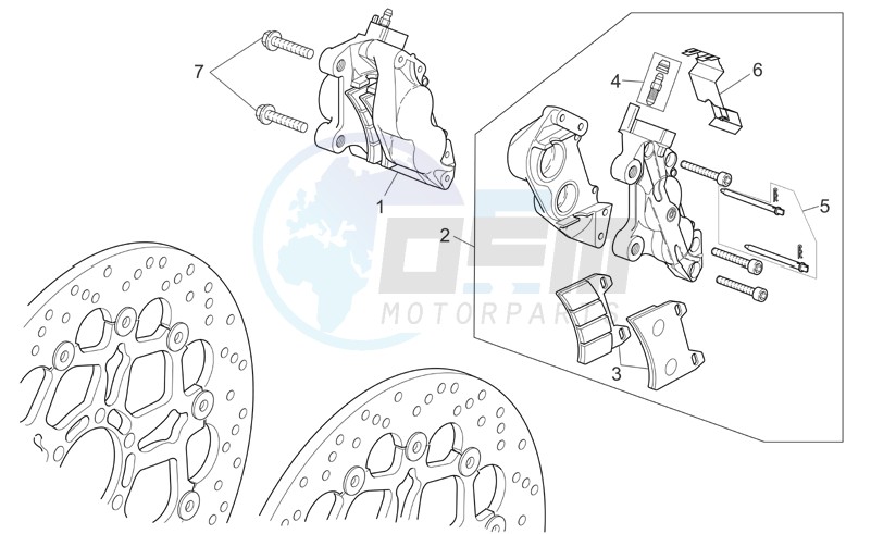 Front brake caliper image