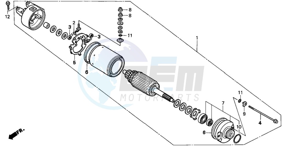 STARTING MOTOR image