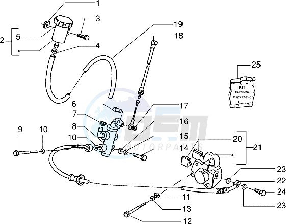 Front brake cylinder-Brake caliper image