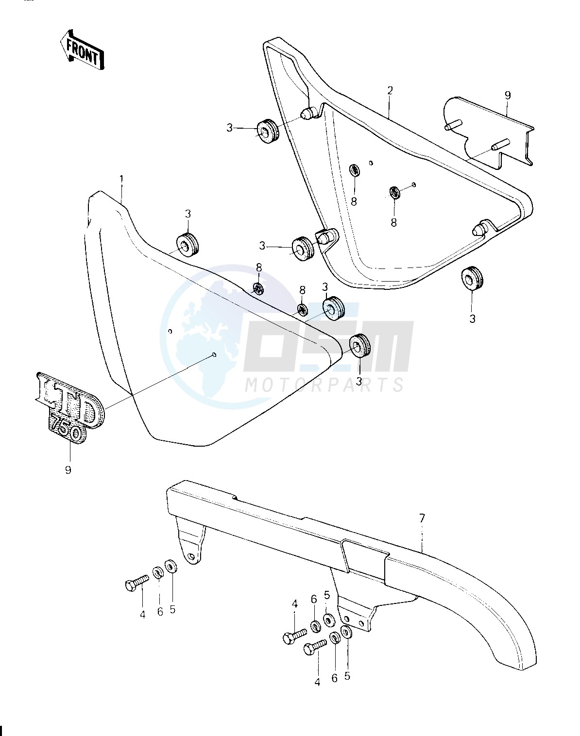 SIDE COVERS_CHAIN COVER -- 80 H1- - blueprint
